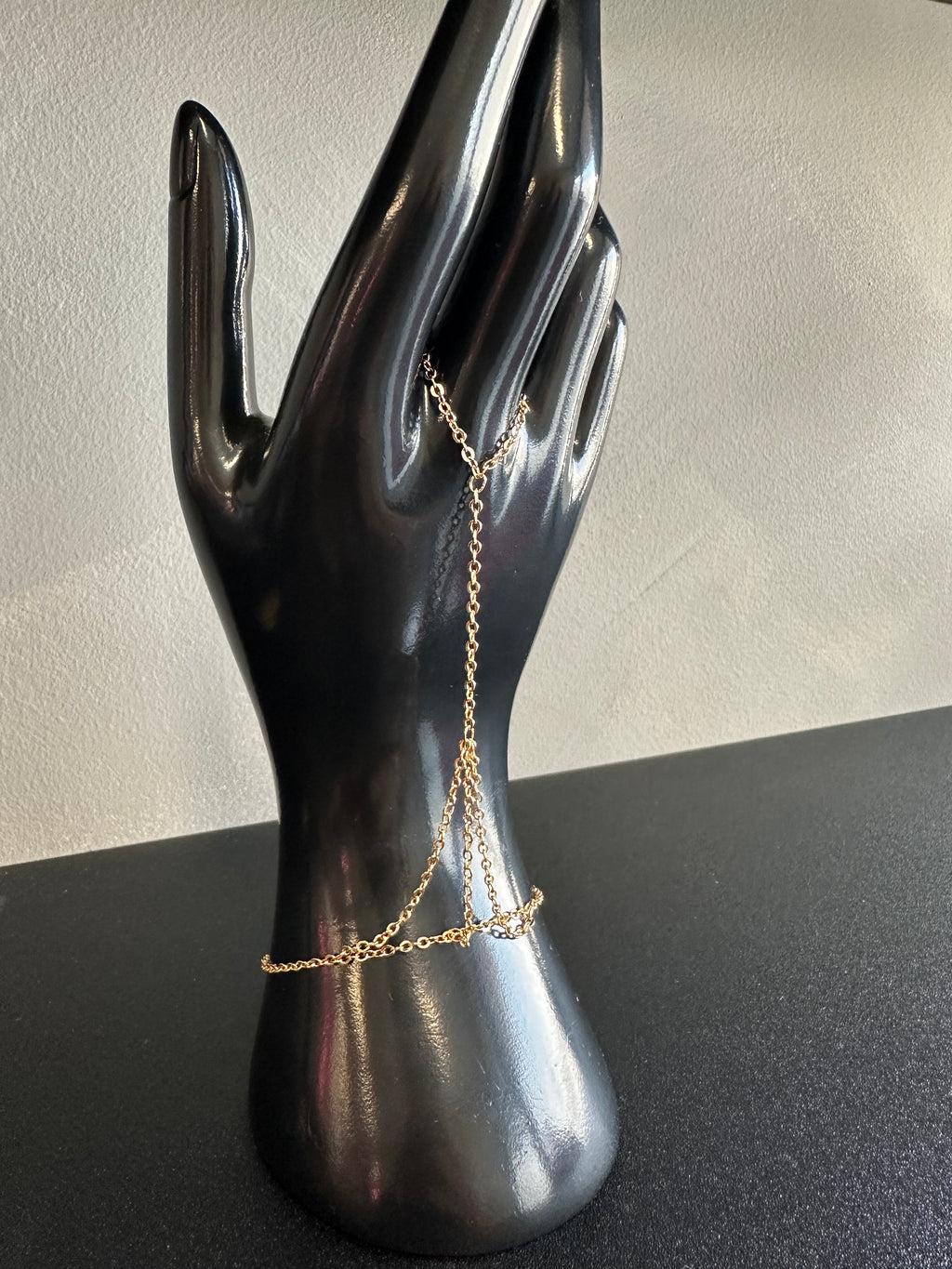 Corrine Hand Chain, gold filled hand chain by Image Gang