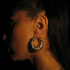 Kemiah Hoops, gold filled hoop earrings by Image Gang (view 2)