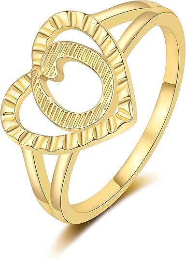 Initial heart Ring