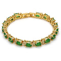 Green Goddess Bracelet, gold filled bracelet by Image Gang