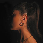 Alexa Hoop, gold filled hoop earrings by Image Gang (view 2)