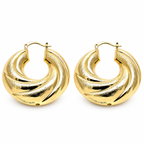 Dakar Hoops, gold filled hoop earrings by Image Gang