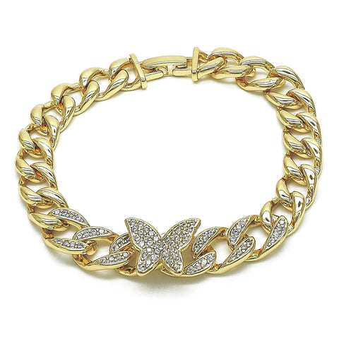 Pavè Butterfly Cuban Bracelet