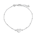Dainty Heart Bracelet, sterling silver bracelet by Image Gang