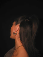 Iris Hoops, gold filled hoop earrings by Image Gang (view 2)