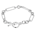 T-Bar Watch Chain Bracelet, sterling silver bracelet by Image Gang