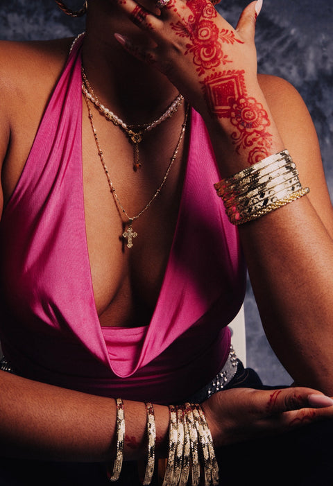 Diamond Cut Bangle (Set of 6)