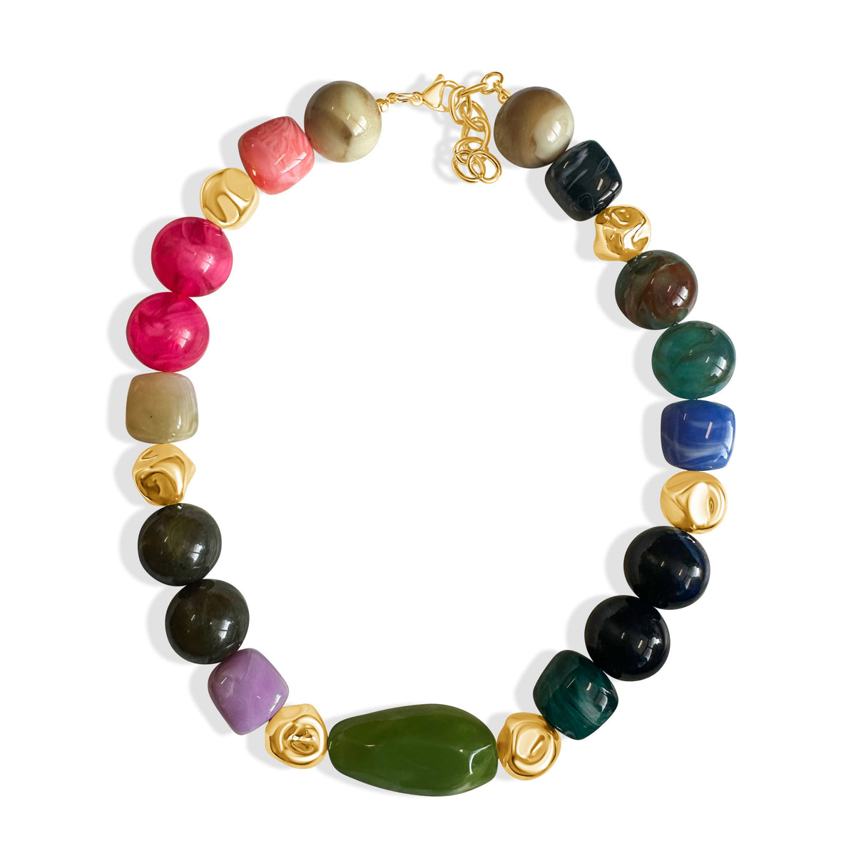 Multi beaded necklace & Bracelet Set