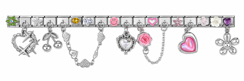 Silver Maxi charm bracelet