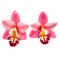 Pink Orchid Earrings, resin earrings by Image Gang