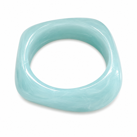Ice Blue Resin Bangle