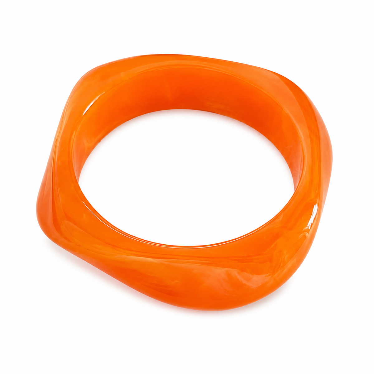 Tangerine Resin Bangle