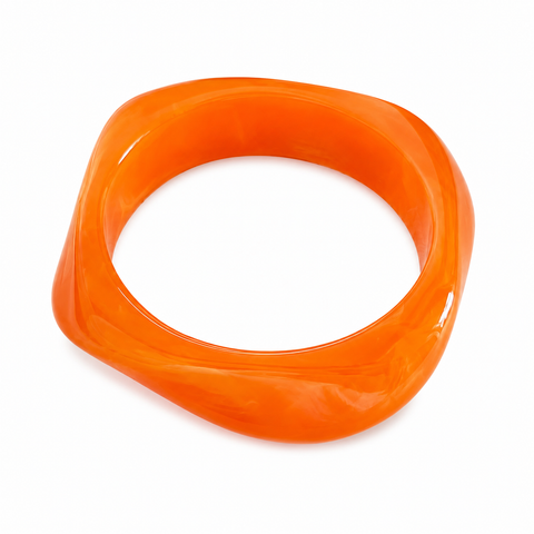 Tangerine Resin Bangle