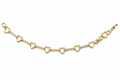 Silhouette heart bracelet, gold filled bracelet by Image Gang