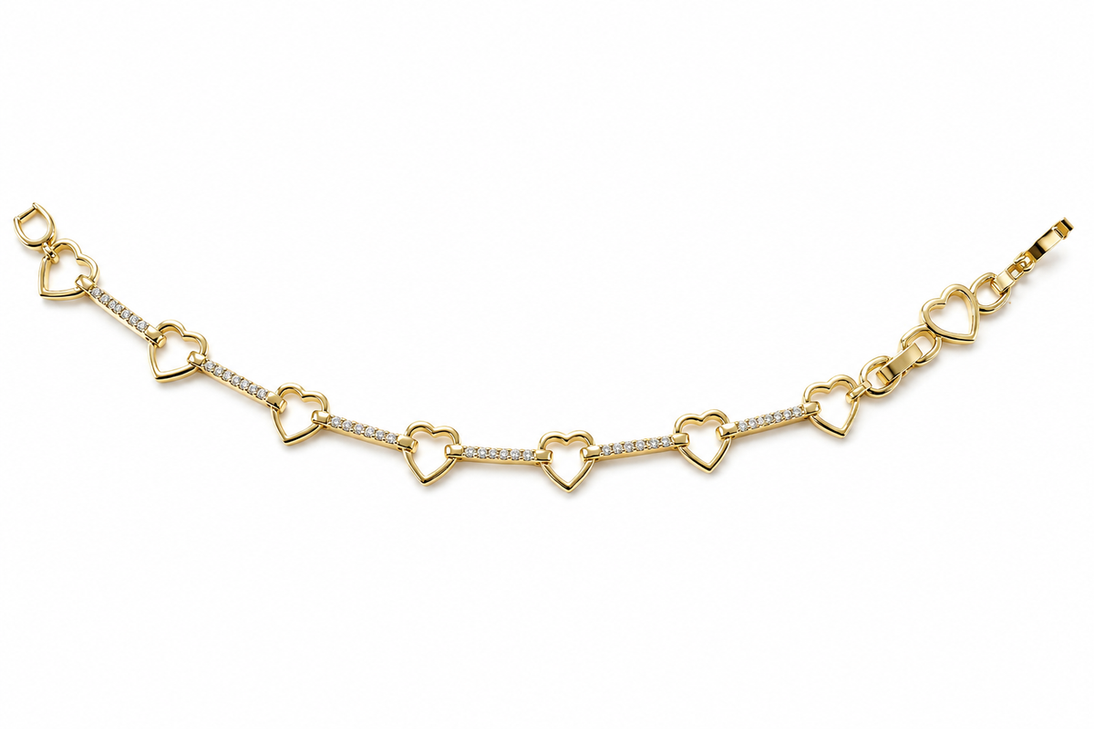 Silhoette heart bracelet