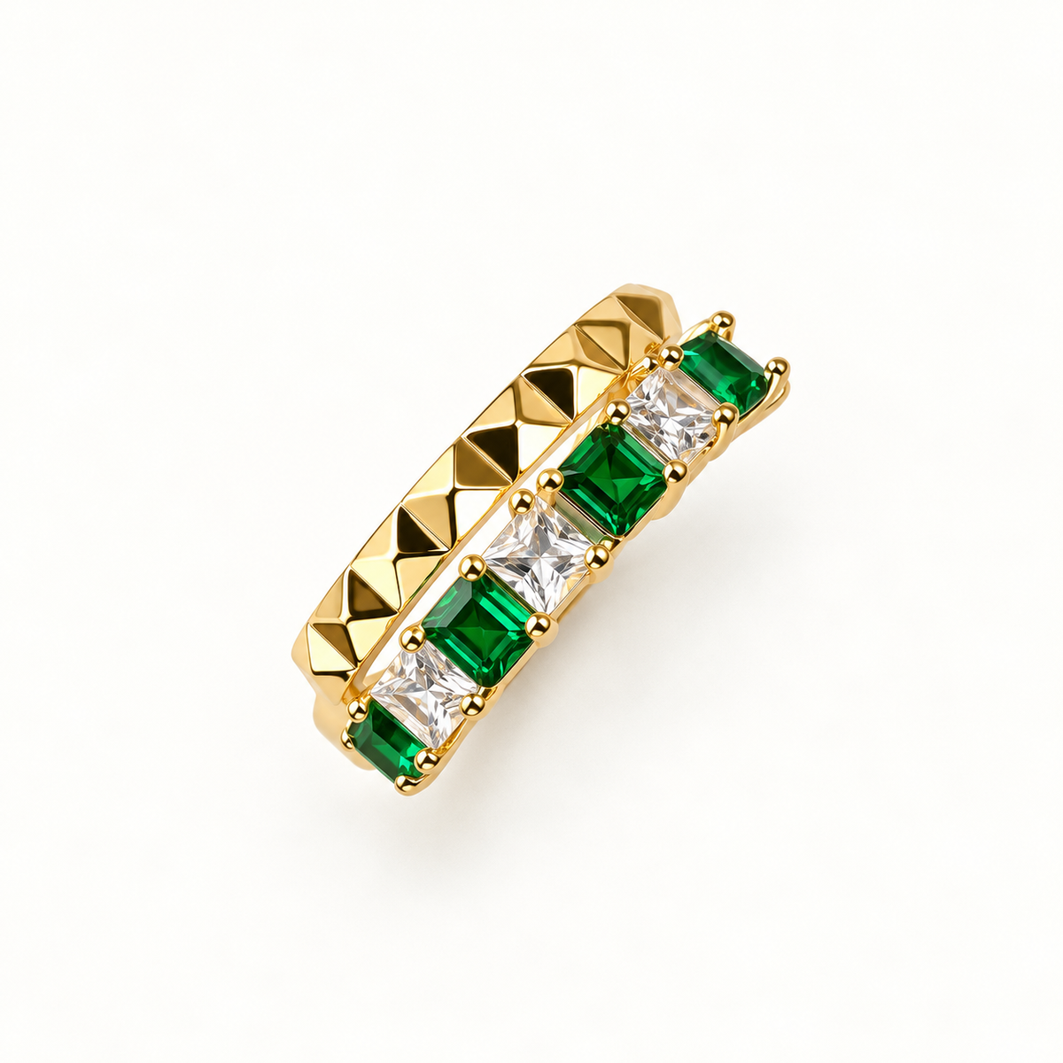 Duo Ring – Emerald