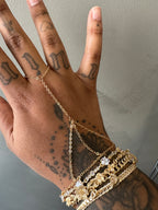 Corrine Hand Chain, gold filled hand chain by Image Gang (view 2)
