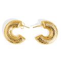 Ruby Hoops, gold filled hoop earrings by Image Gang