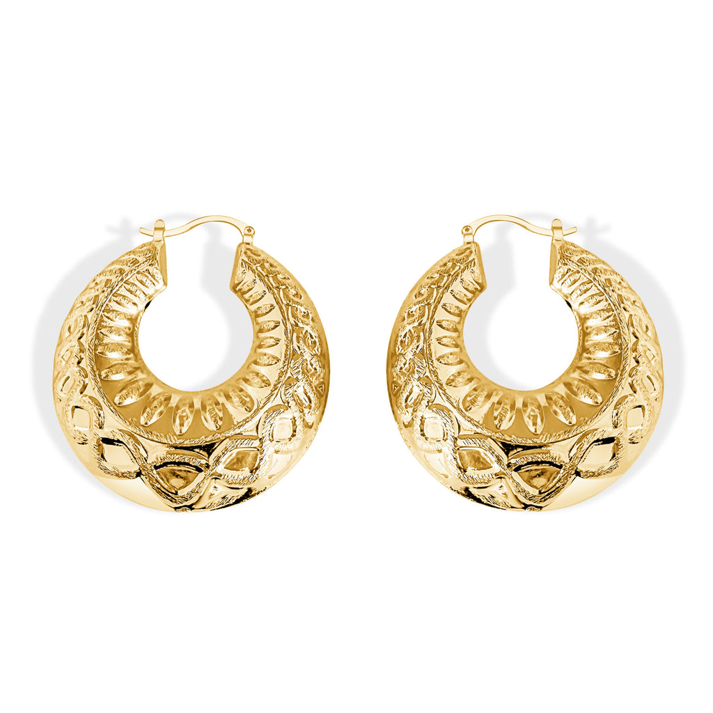 Ava Hoops, gold filled hoop earrings by Image Gang