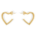 Silhouette Heart Hoops, gold filled hoop earrings by Image Gang