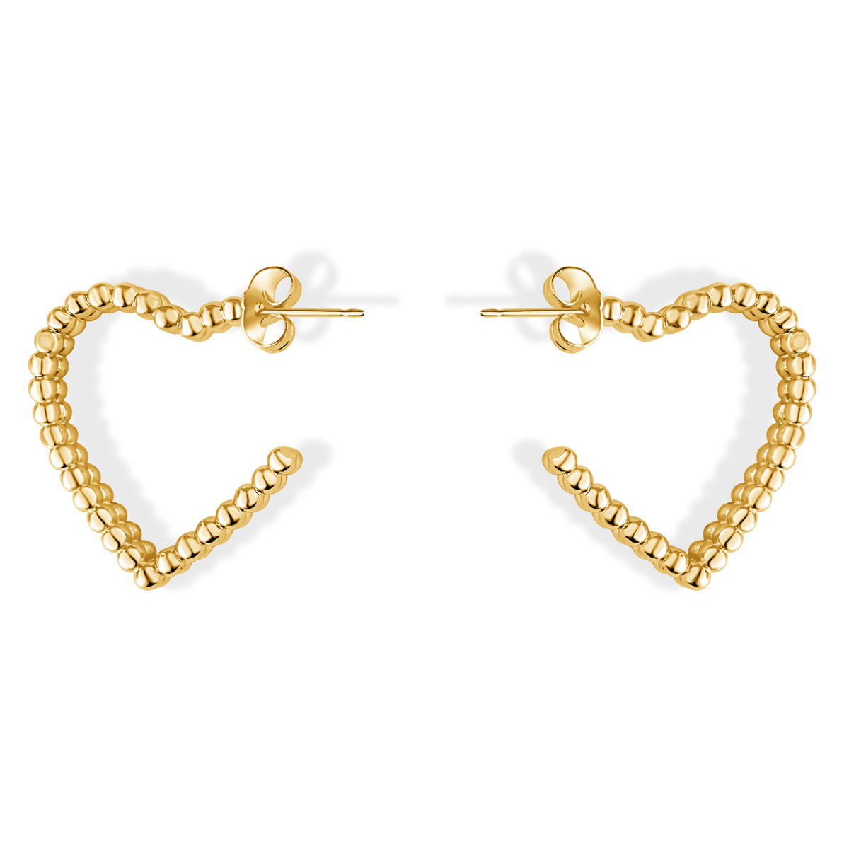 Silhouette Heart Hoops