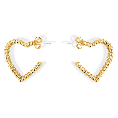 Silhouette Heart Hoops