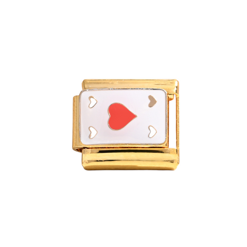 Heart Playing Card Charm