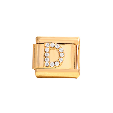 Gold D Letter Charm
