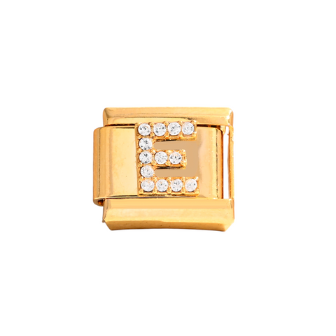 Gold E Letter Charm