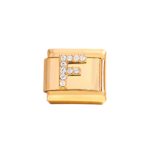 Gold F Letter Charm