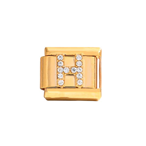 Gold H Letter Charm