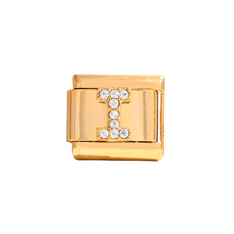 Gold I Letter Charm