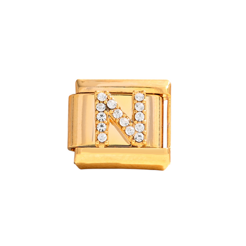 Gold N Letter Charm