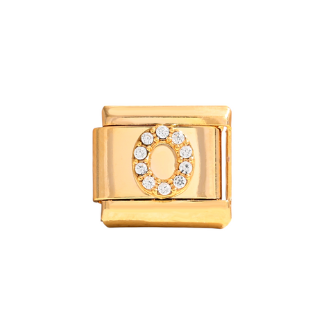 Gold O Letter Charm