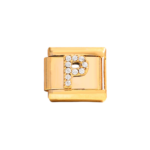 Gold P Letter Charm