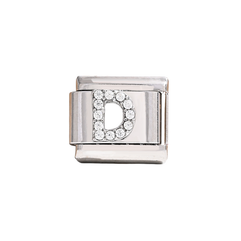Silver D Letter Charm