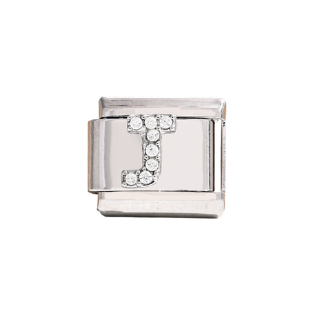 Silver J Letter Charm