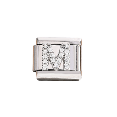 Silver M Letter Charm