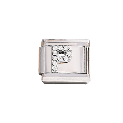 Silver P Letter Charm