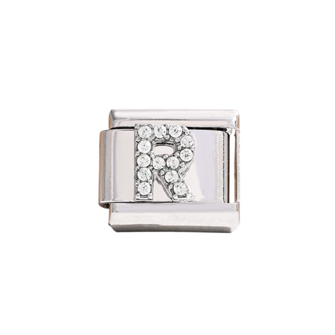 Silver R Letter Charm