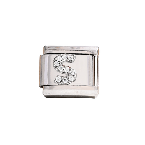 Silver S Letter Charm