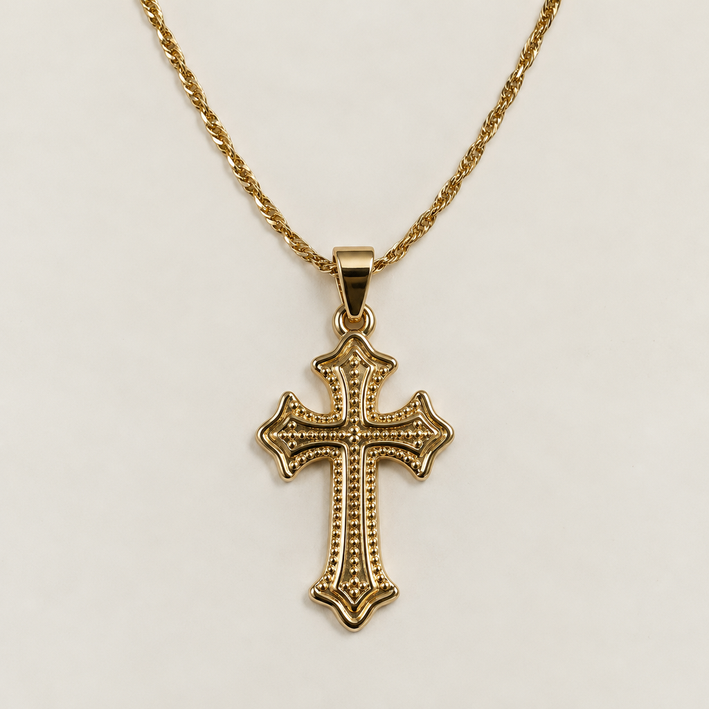 Chrome Cross Necklace