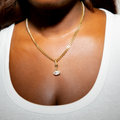 Oval Bezel Necklace