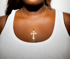 Chrome Cross Necklace