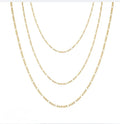 Custom Charm Triple Necklace, gold plated charm necklace by Image Gang