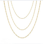 Custom Charm Triple Necklace, gold plated charm necklace by Image Gang