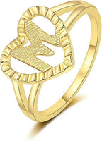 Initial heart Ring