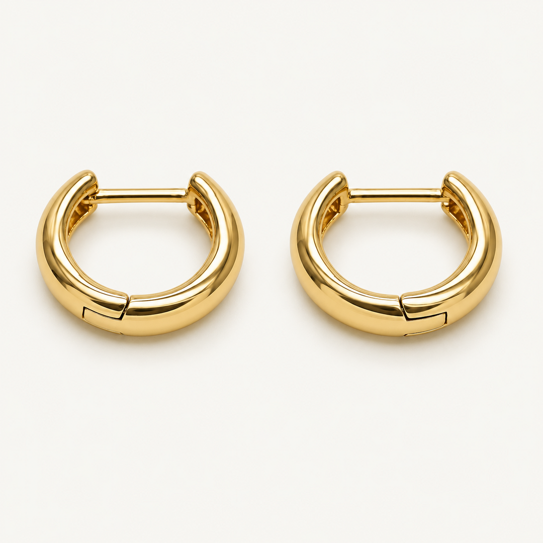 Bo Huggies – Chunky Mini Huggie Earrings 12mm