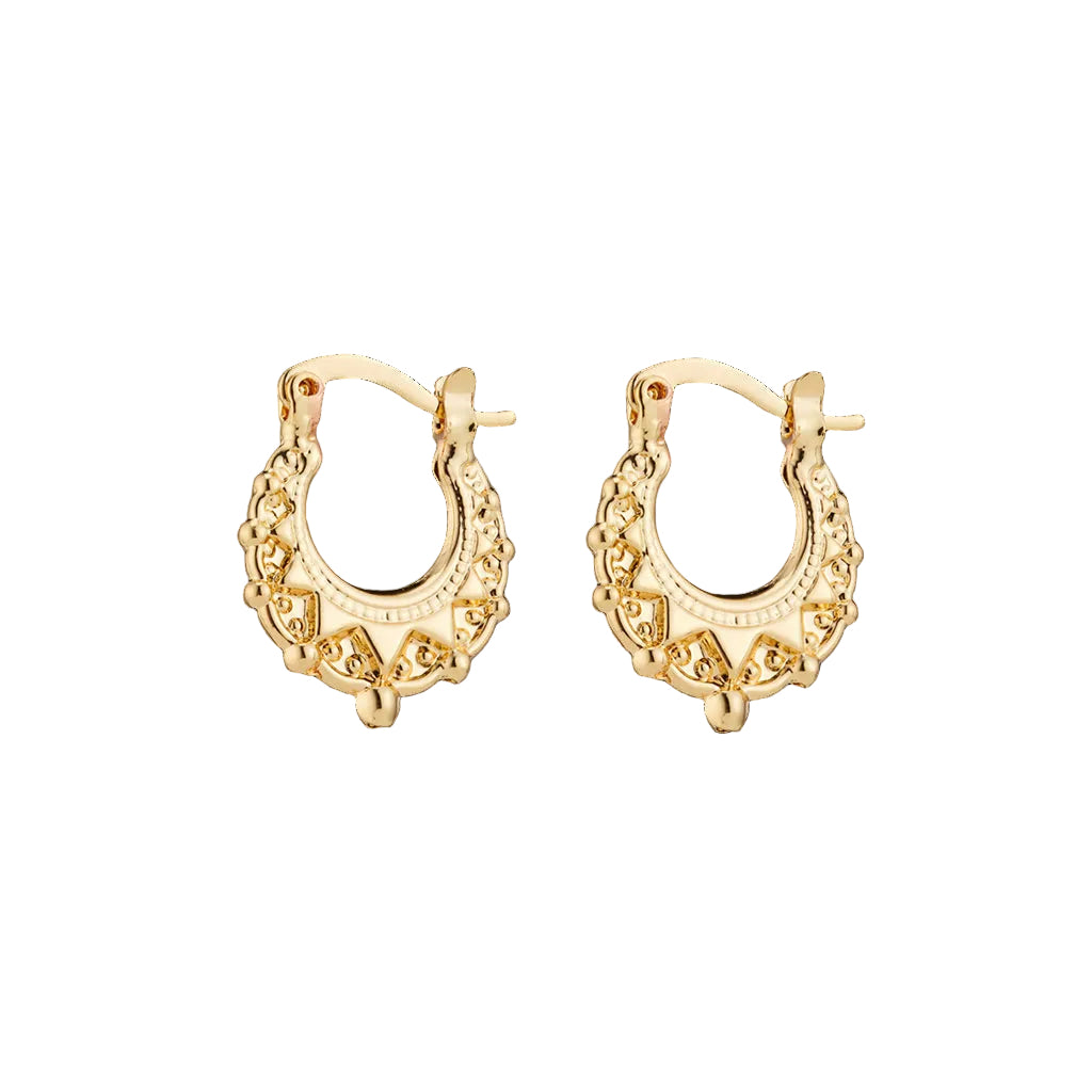 Mini Round Creole Hoops