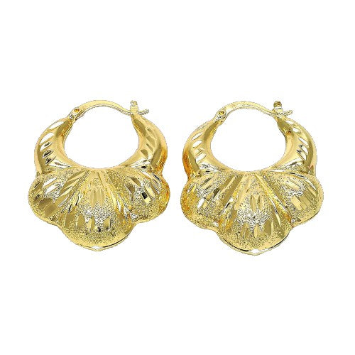 Iris Hoops, gold filled hoop earrings by Image Gang